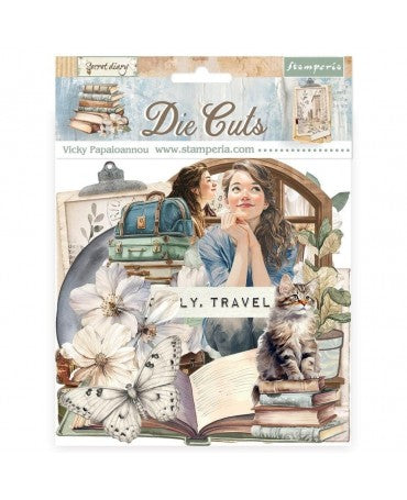 DIE CUTS STAMPERIA Secret Diary 1