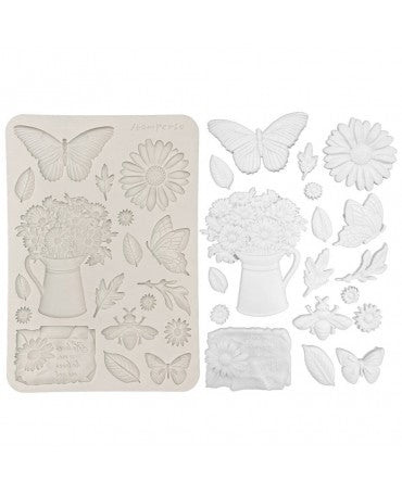 Molde STAMPERIA silicona A5 Daisy Art Daisy and Butterfly 1