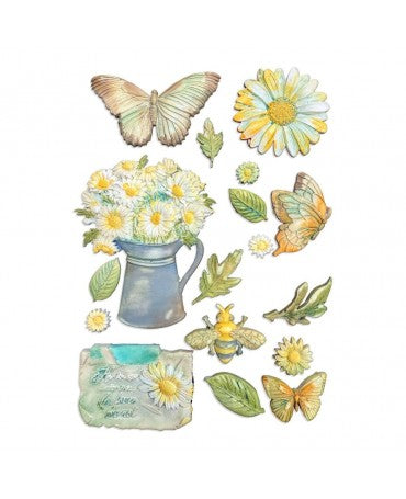 Molde STAMPERIA silicona A5 Daisy Art Daisy and Butterfly 2
