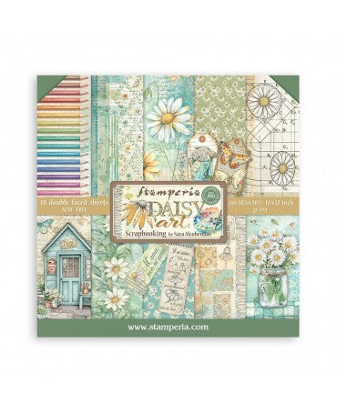 COLECCIÓN 30x30 STAMPERIA Daisy Art 1