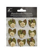 FLORES Little Birdie 9 pc Mini Rose Vintage Brown 1