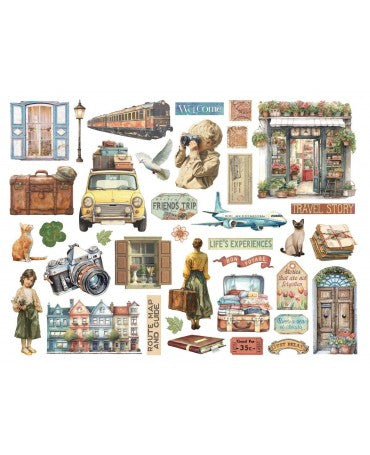 DIE CUTS STAMPERIA Art of Travelling 2