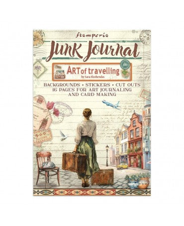 JUNK JOURNAL STAMPERIA Art of Travelling 1