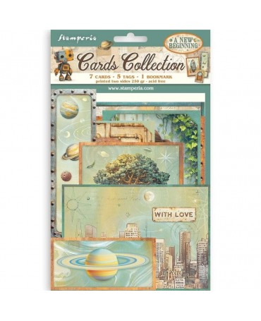 CARDS COLLECTION Stamperia A New Beginning 1