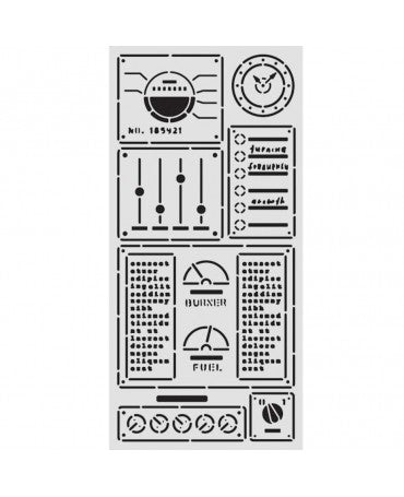 STENCIL Stamperia 12x25cm A New Beginning Control Panel 1