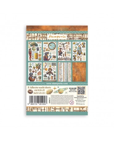 Washi Tape STAMPERIA 8 HOJAS A5 A New Beginning 1