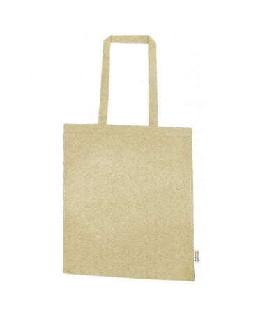 Bolsa algodón reciclado TAUPE 38x42x8cm 1
