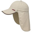Gorra baseball cap outdoor con tapacuellos beige stetson 1