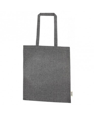 Bolsa algodón reciclado ANTRACITA 38x42x8 cm 1