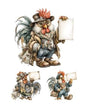 Papel Seda A4 Gallinas steampunk 14 1