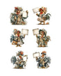Papel Seda A4 Gallinas steampunk 15 1