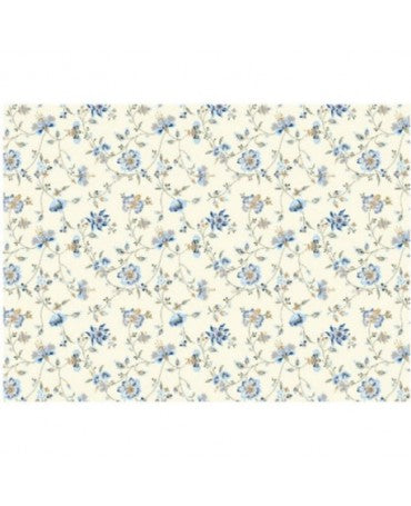 PAPEL ENCUADERNAR ROSSI 2 ud CRT229 Flores azul 1