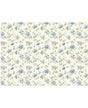 PAPEL ENCUADERNAR ROSSI 2 ud CRT229 Flores azul 1