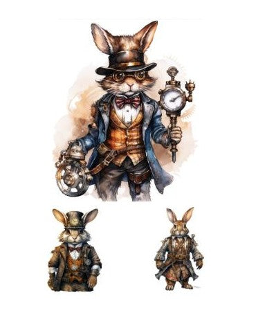 Papel Seda A4 Steampunk Rabbit 2 1