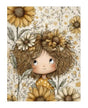 Papel Seda A4 Yellow flowers (42) 1