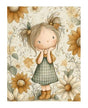 Papel Seda A4 Yellow flowers (51) 1