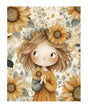 Papel Seda A4 Yellow flowers (62) 1