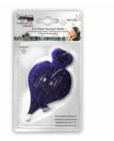 Adhesivo E-Z DOTS Dispensador recargable permanente Estrellas 1