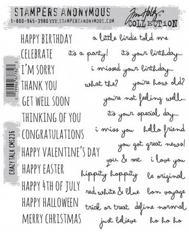 Sello Caucho TIM HOLTZ Crazy Talk 1