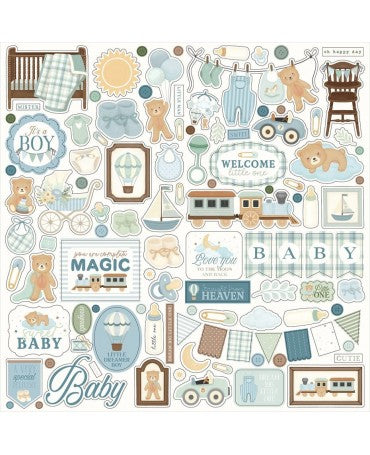 COLECCIÓN 30x30 CARTA BELLA Little Lullabies Baby Boy 2