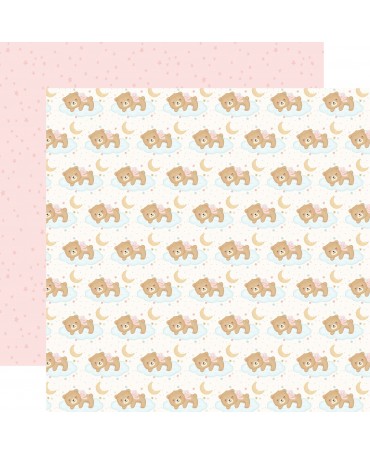 PAPEL SCRAP 30X30 Carta Bella Sleepy Bear Girl 1
