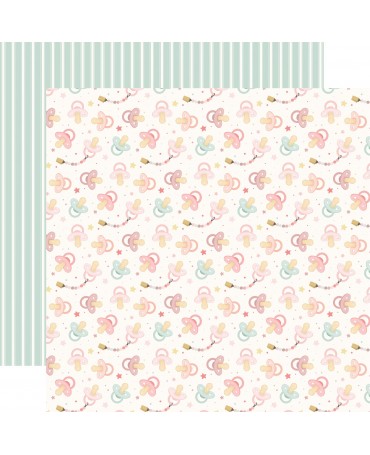 PAPEL SCRAP 30X30 Carta Bella Pacifiers Girl 1