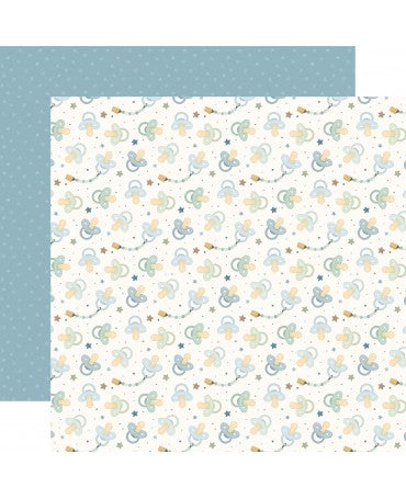 PAPEL SCRAP 30X30 Carta Bella Pacifiers Boy 1