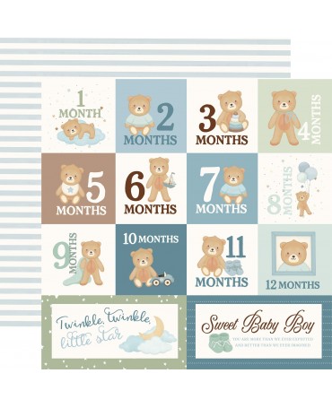 PAPEL SCRAP 30X30 Carta Bella Months Boy 1