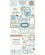 Chipboard CARTA BELLA Little Lullabies Baby Boy Words & Phrases 1