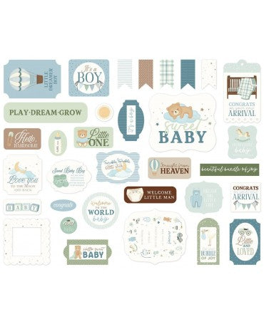 Die Cuts Ephemera Carta Bella Little Lullabies Baby Boy 2