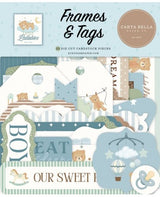Die Cuts Ephemera Carta Bella Little Lullabies Baby Boy Frames & Tags 1