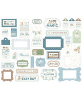 Die Cuts Ephemera Carta Bella Little Lullabies Baby Boy Frames & Tags 2