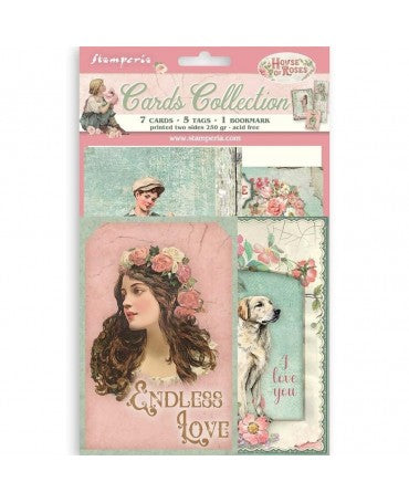CARDS COLLECTION Stamperia House of Roses 1