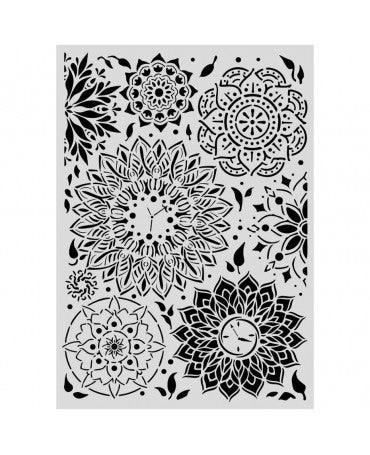 copy of STENCIL Stamperia A3 Art Stories Grid Pattern by Antonis Tzanidakis 2