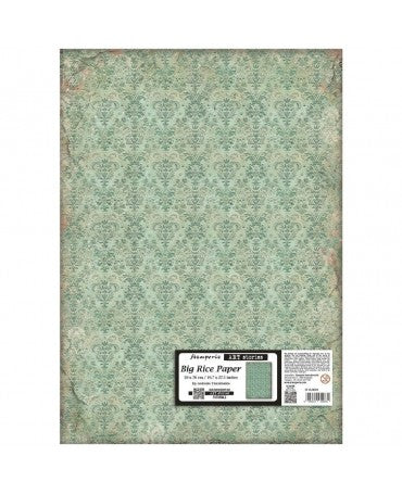 Papel arroz Stamperia 50x70 Art Stories Green Tapestry 1