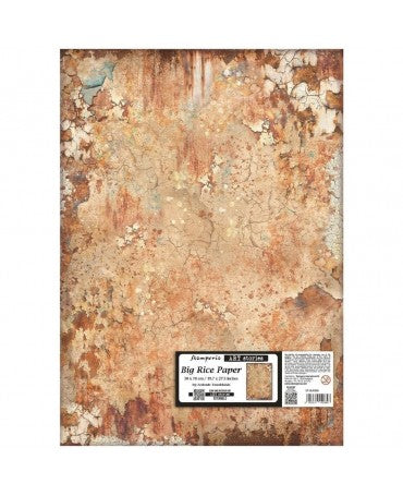 Papel arroz Stamperia 50x70 Art Stories Rusty Pattern 1