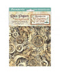 Papel arroz Stamperia A6 (8UD) Backgrounds Gardens of Time 1
