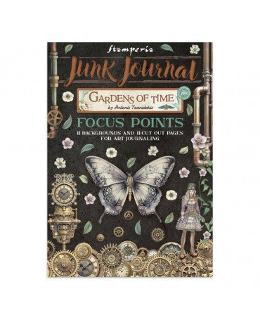 JUNK JOURNAL STAMPERIA A5 Gardens of Time 1