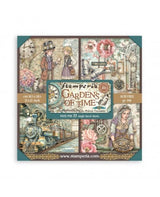 COLECCIÓN 30X30 STAMPERIA MAXI PAD 22 hojas Gardens of Time 1