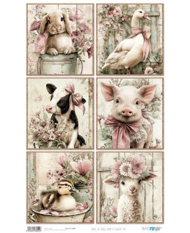 PAPEL ARROZ PFY Granja 6 Animales 1