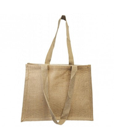 Bolsa nature Yute y algodón asas 39x31,5x16cm 2