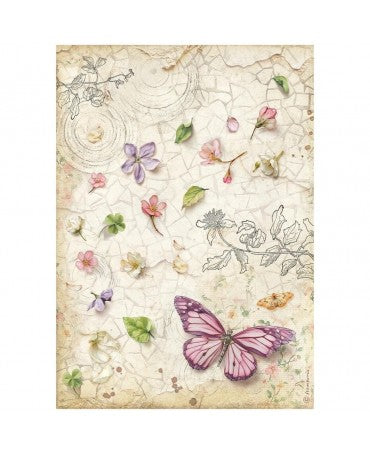 Papel arroz Stamperia A4 All Around Butterfly 1