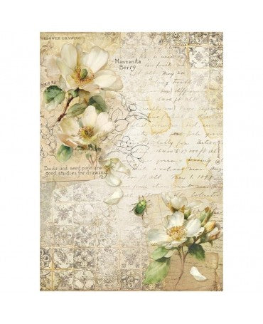 Papel arroz Stamperia A4 All Around Camellia 1