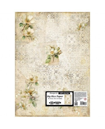 Papel arroz Stamperia 50x70 Art Stories All Around Camelia 1