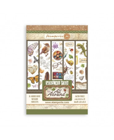 Washi Tape STAMPERIA 8 HOJAS A5 All Around 1