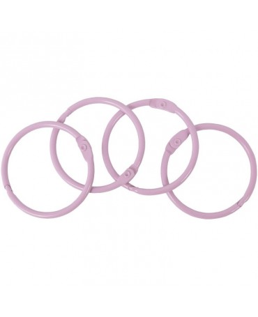 SET 4 ANILLAS 44 MM Rosa Claro 1