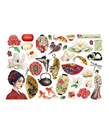 Ephemera Stamperia Oriental Garden 2