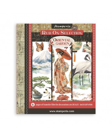 Transfer Rub On STAMPERIA 20x23 Oriental Garden 1