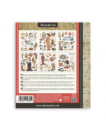 Transfer Rub On STAMPERIA 20x23 Oriental Garden 2