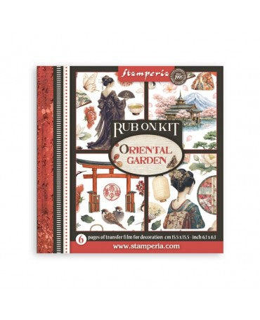 Transfer Rub On STAMPERIA 15x15 Oriental Garden 1